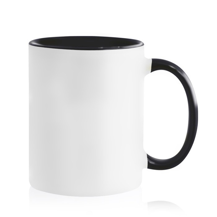 Taza de cerámica en varias opciones bicolor de 325ml vista 2