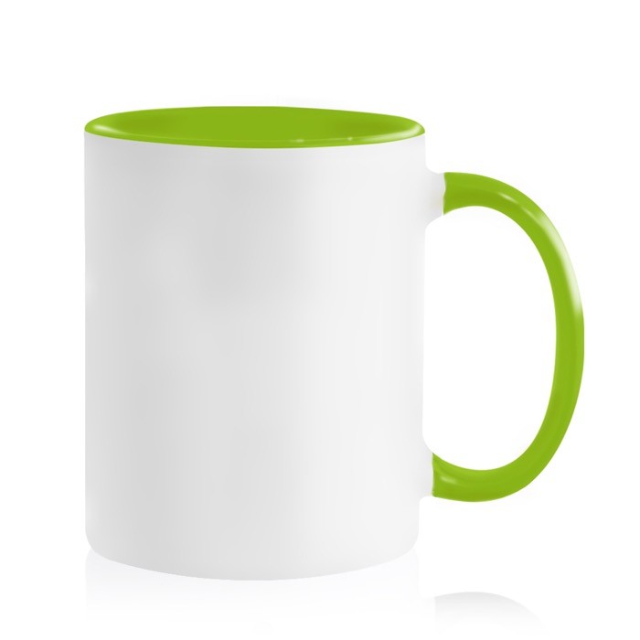 Taza de cerámica en varias opciones bicolor de 325ml vista 4