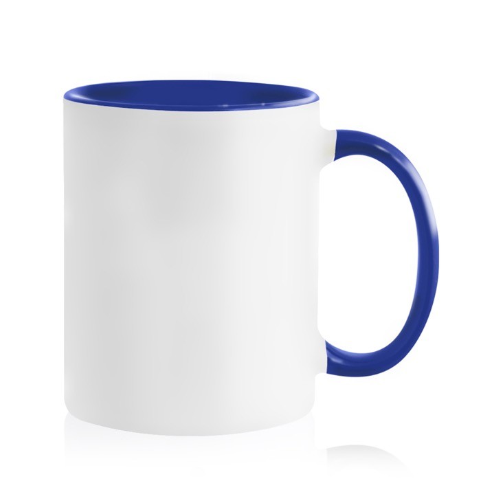 Taza de cerámica en varias opciones bicolor de 325ml