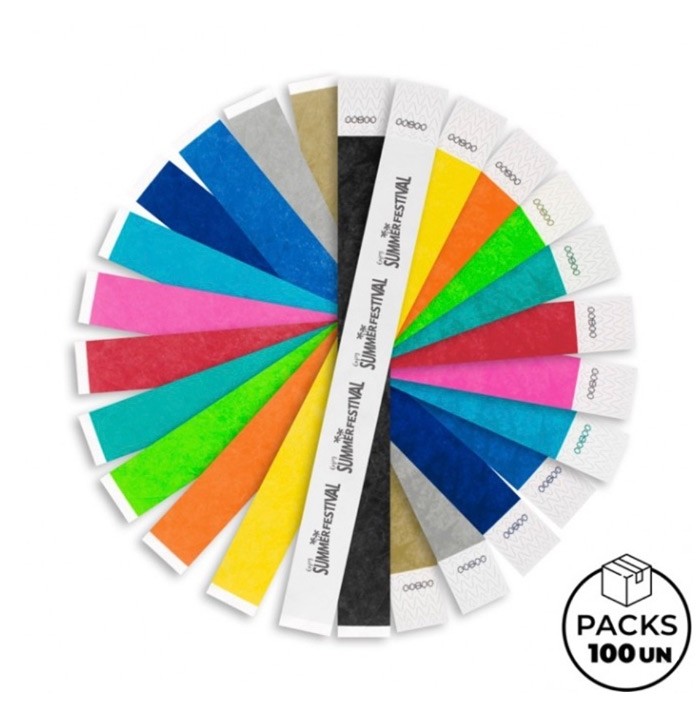 Pulsera identificativa a prueba de manipulaciones para eventos