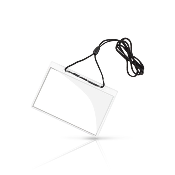 Identificador con cuerda ajustable para colgar 10.3x6.6cm vista 2 Identificador con cuerda ajustable para colgar 10.3x6.6cm vista 2