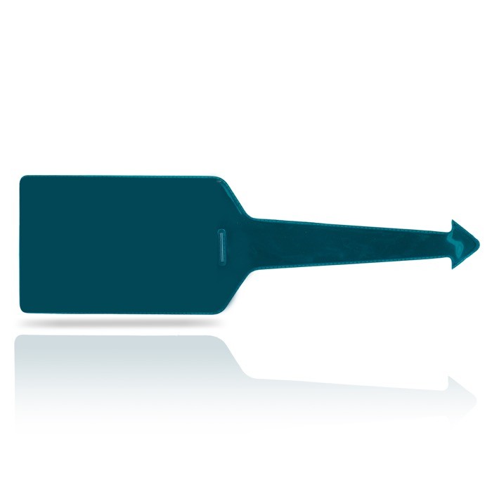 Identificador de maletas de varios colores con cara transparente color verde oscuro