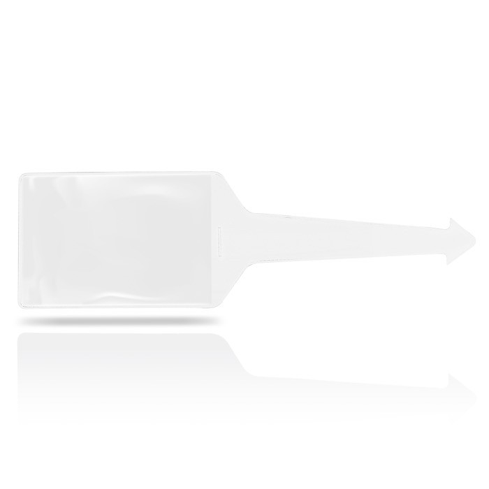 Identificador de maletas de varios colores con cara transparente color transparente