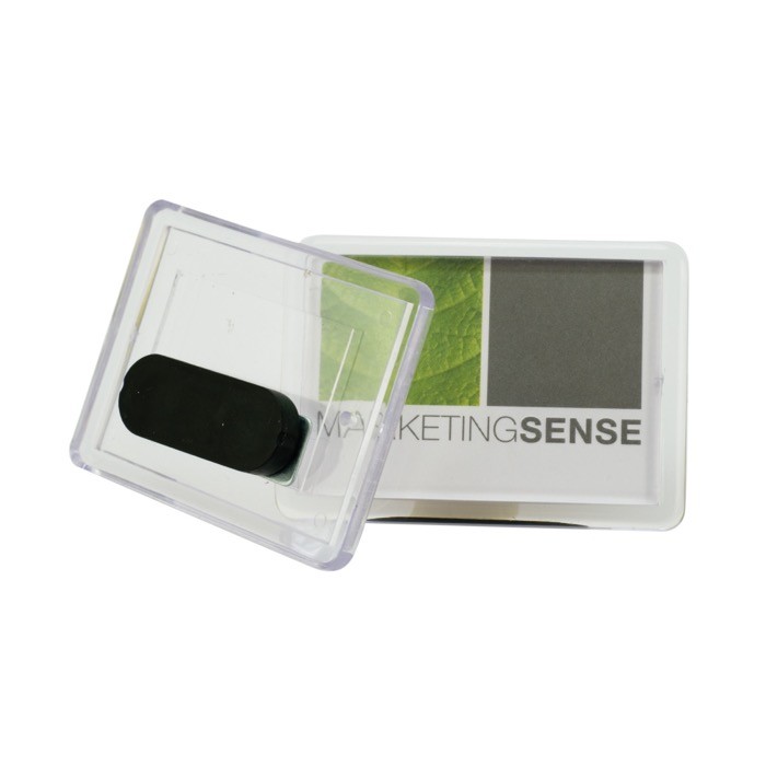 Identificador acrílico con imán con papel a 1 cara 4.9x3.5cm color transparente vista 3