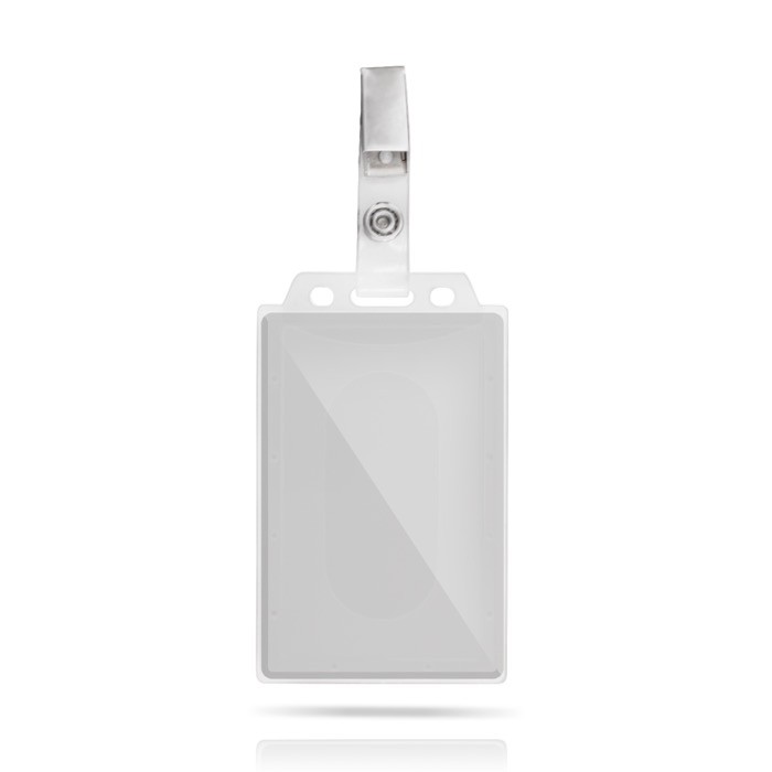 Identificador rígido perfecto para enganchar en el bolsillo 5.5x8.7cm Identificador rígido perfecto para enganchar en el bolsillo 5.5x8.7cm