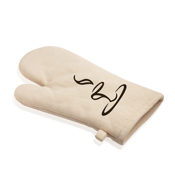 Guante de algodón ideal para cocinar y evitar quemaduras color beige