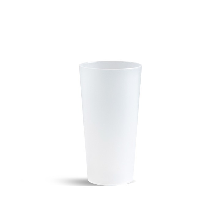 Vaso de plástico reutilizable ideal para fiestas hecho en EU 500ml color translúcido Vaso de plástico reutilizable ideal para fiestas hecho en EU 500ml color translúcido