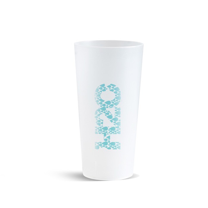 Vaso de plástico reutilizable de plástico para festivales 600ml Vaso de plástico reutilizable de plástico para festivales 600ml