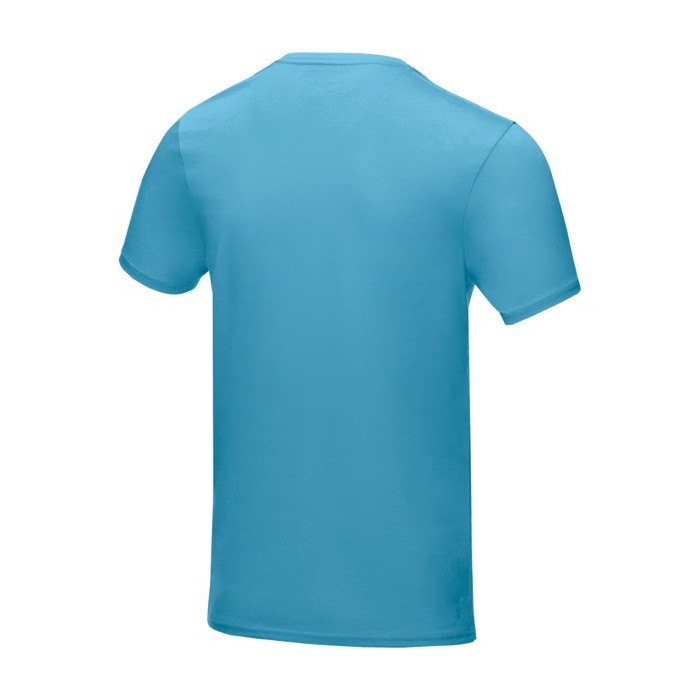 Camiseta hombre algodón orgánico GOTS 160 g/m2 Elevate NXT color azul tercera vista trasera