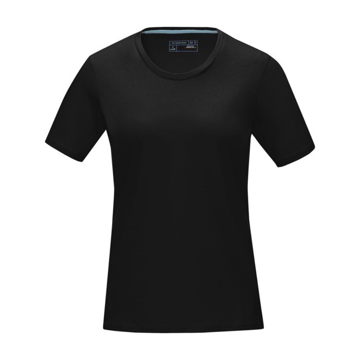 Camiseta mujer algodón orgánico GOTS 160 g/m2 Elevate NXT color negro segunda vista frontal