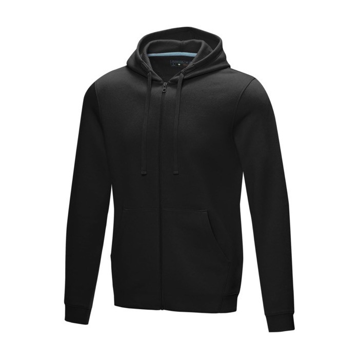 Sudadera algodón orgánico GOTS para hombre 280 g/m2 Elevate NXT color negro