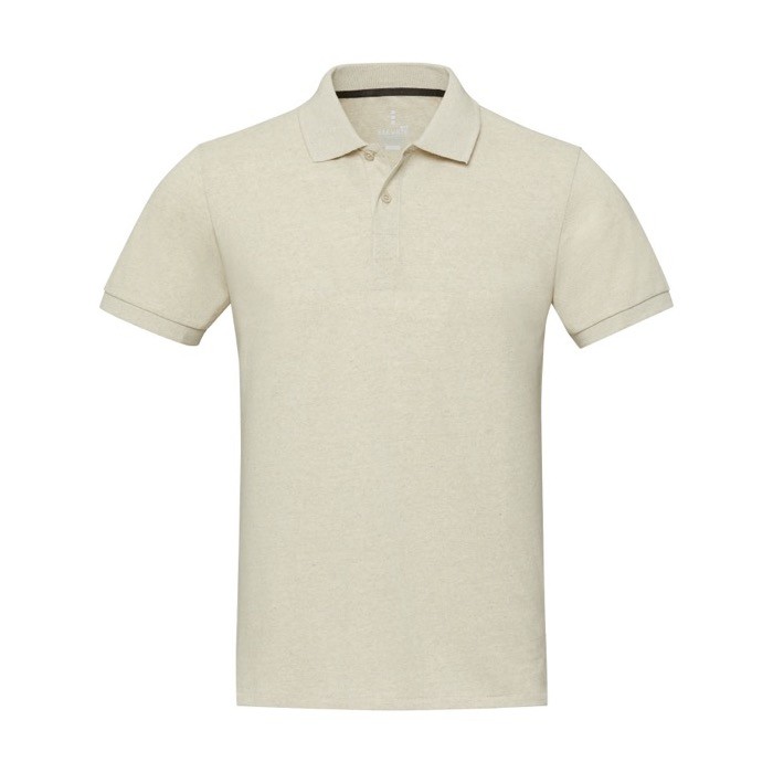 Polo unisex de algodón y poliéster reciclado 200 g/m2 Elevate NXT segunda vista frontal