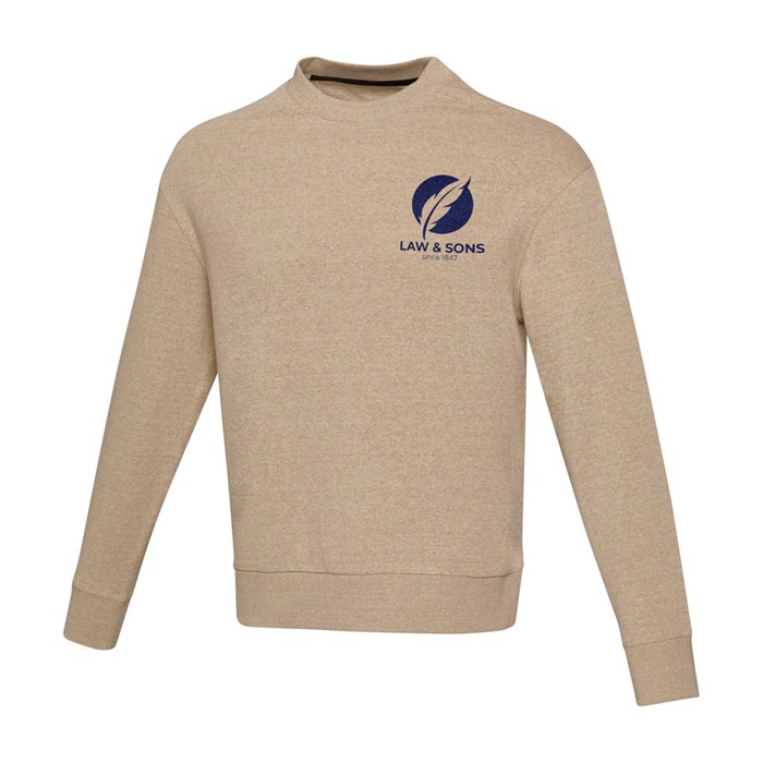 Jersey unisex de poliéster y algodón reciclado de 280 g/m2 Elevate NXT vista impresión serigrafía Jersey unisex de poliéster y algodón reciclado de 280 g/m2 Elevate NXT vista impresión serigrafía