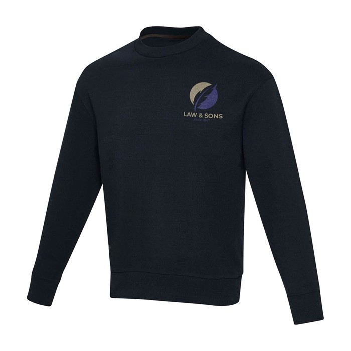 Jersey unisex de poliéster y algodón reciclado de 280 g/m2 Elevate NXT vista impresión serigrafía Jersey unisex de poliéster y algodón reciclado de 280 g/m2 Elevate NXT vista impresión serigrafía