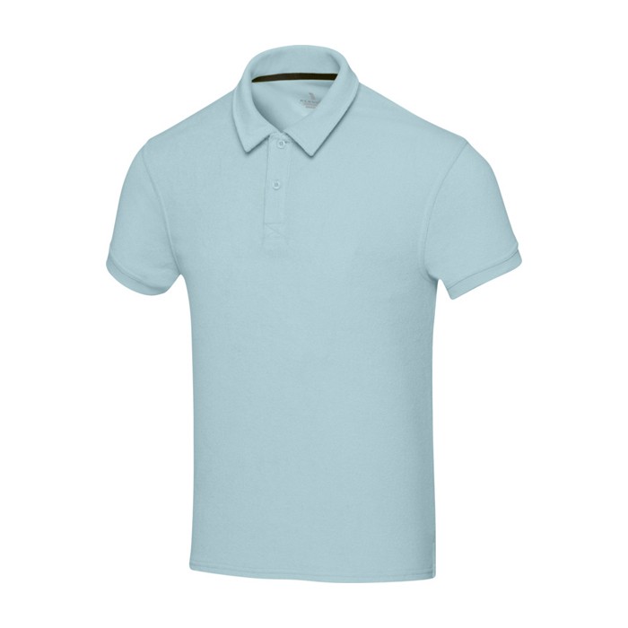 Polo unisex de rizo con tacto ultra suave 230 g/m2 Elevate NXT color azul pastel