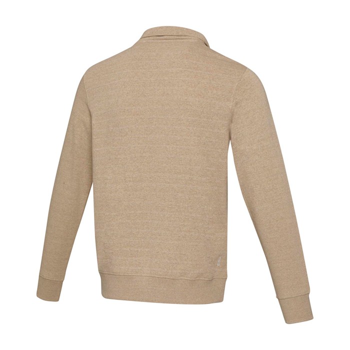 Jersey unisex de tejido reciclado con cremallera corta 280 g/m2 Elevate NXT tercera vista trasera Jersey unisex de tejido reciclado con cremallera corta 280 g/m2 Elevate NXT tercera vista trasera