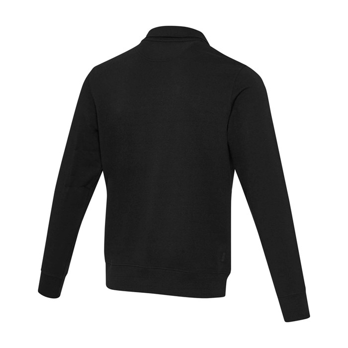 Jersey unisex de tejido reciclado con cremallera corta 280 g/m2 Elevate NXT tercera vista trasera Jersey unisex de tejido reciclado con cremallera corta 280 g/m2 Elevate NXT tercera vista trasera