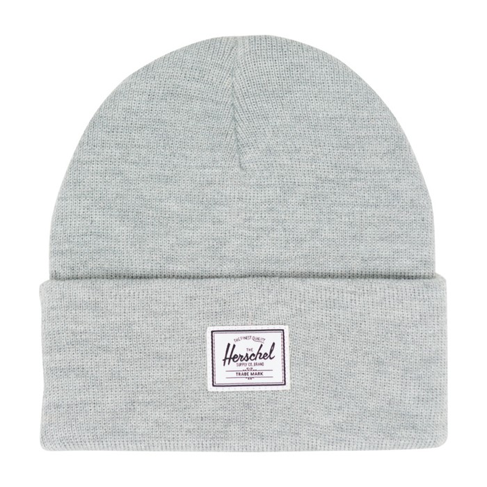 Gorro acrílico con tacto suave y bajo doblado Herschel Elmer™ color gris jaspeado