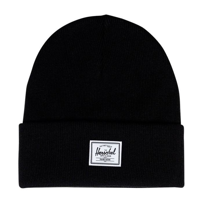Gorro acrílico con tacto suave y bajo doblado Herschel Elmer™ color negro