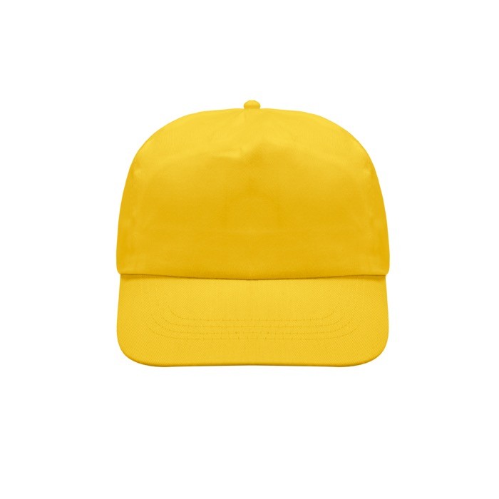 Gorra de poliéster y algodón en distintos colores 125 g/m2 color amarillo vista 1