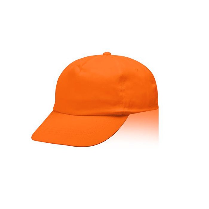 Gorra de poliéster y algodón en distintos colores 125 g/m2 color naranja