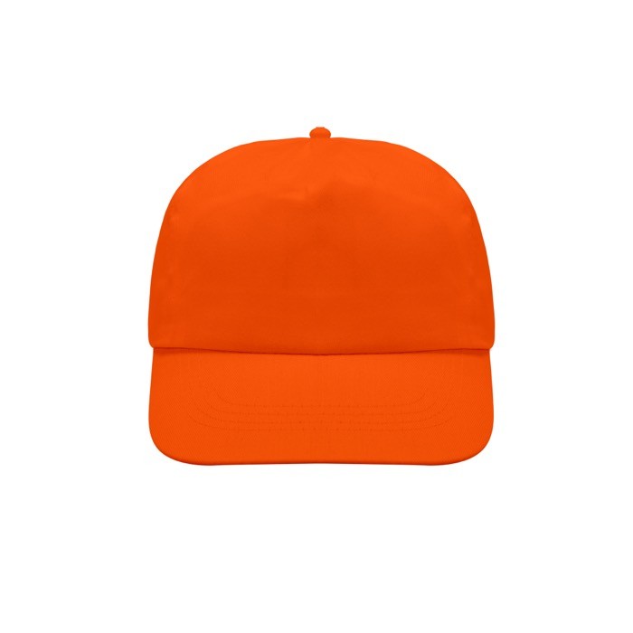Gorra de poliéster y algodón en distintos colores 125 g/m2 color naranja vista 1