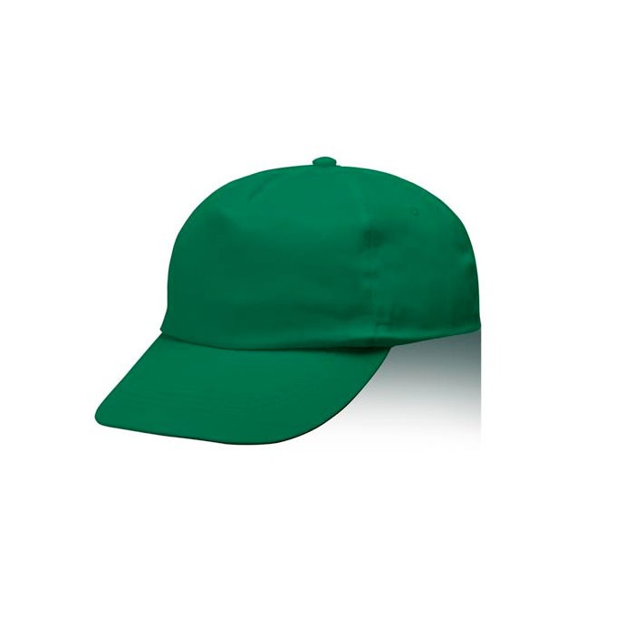 Gorra de poliéster y algodón en distintos colores 125 g/m2 color verde