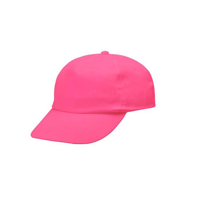 Gorra de poliéster y algodón en distintos colores 125 g/m2 color rosa