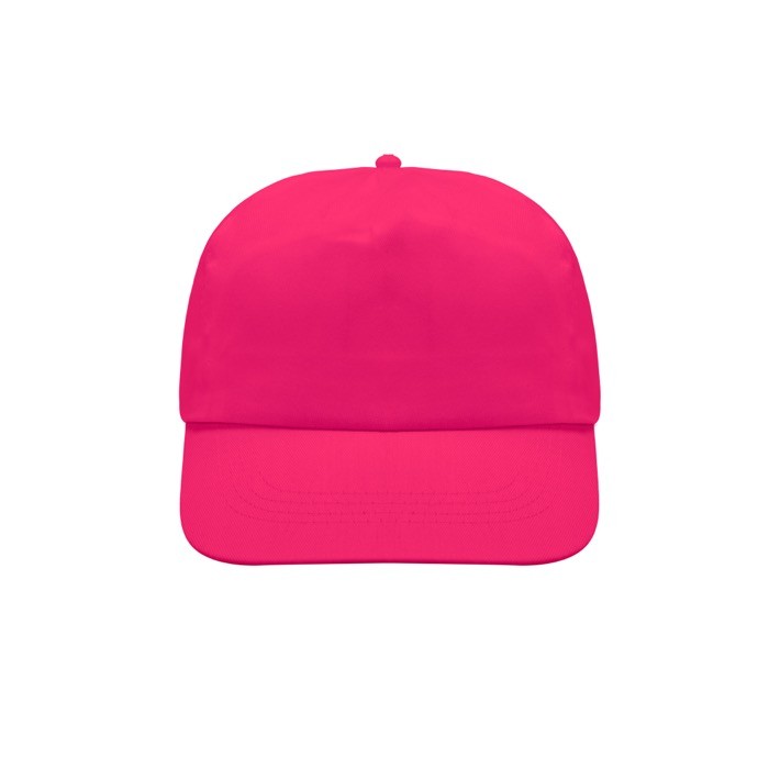Gorra de poliéster y algodón en distintos colores 125 g/m2 color rosa vista 1