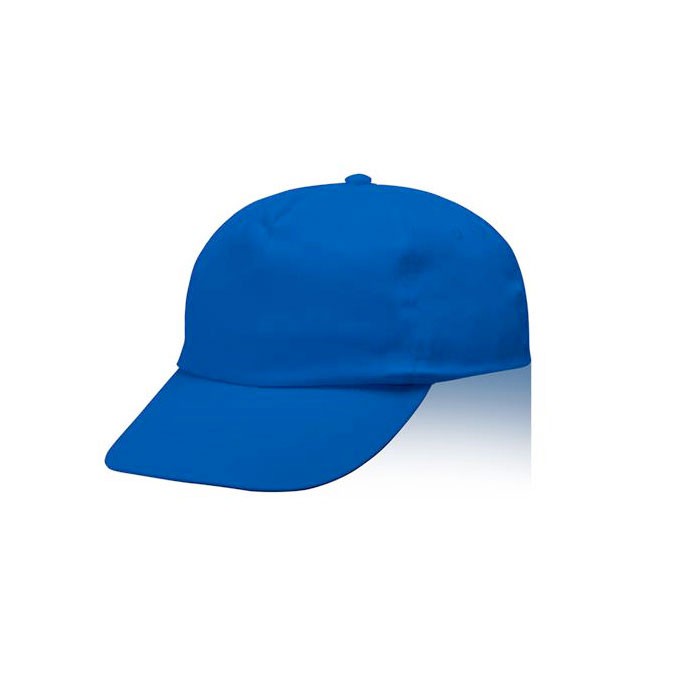 Gorra de poliéster y algodón en distintos colores 125 g/m2 color azul real