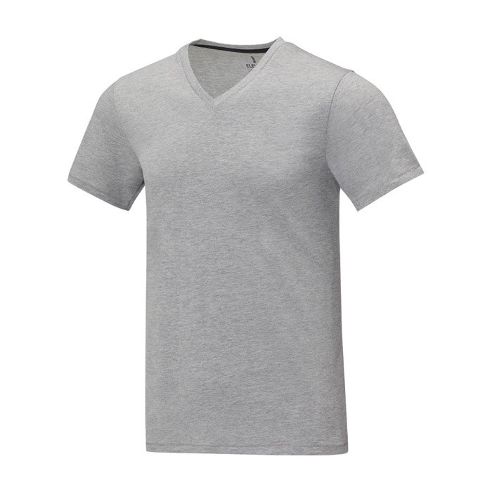 Camiseta cuello en V de hombre algodón 160 g/m2 Elevate Life color gris