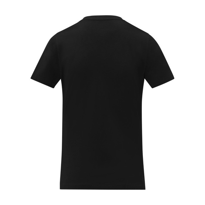 Camiseta cuello en V de mujer algodón 160 g/m2 Elevate Life color negro segunda vista trasera Camiseta cuello en V de mujer algodón 160 g/m2 Elevate Life color negro segunda vista trasera