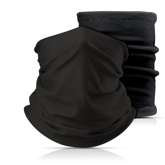 Braga de poliéster y elastano para proteger boca y nariz color negro Braga de poliéster y elastano para proteger boca y nariz color negro