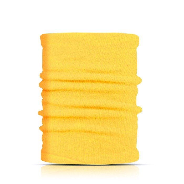 Braga de poliéster y elastano para proteger boca y nariz color amarillo Braga de poliéster y elastano para proteger boca y nariz color amarillo