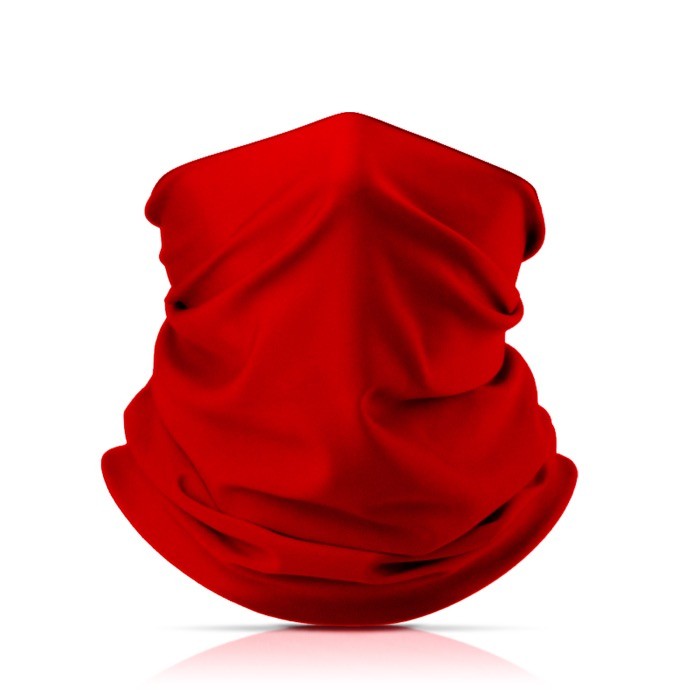 Braga de poliéster y elastano para proteger boca y nariz color rojo Braga de poliéster y elastano para proteger boca y nariz color rojo