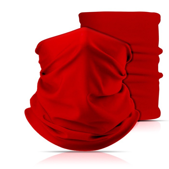 Braga de poliéster y elastano para proteger boca y nariz color rojo Braga de poliéster y elastano para proteger boca y nariz color rojo