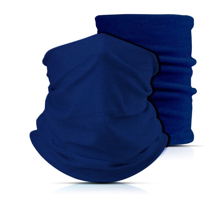 Braga de poliéster y elastano para proteger boca y nariz color azul marino Braga de poliéster y elastano para proteger boca y nariz color azul marino
