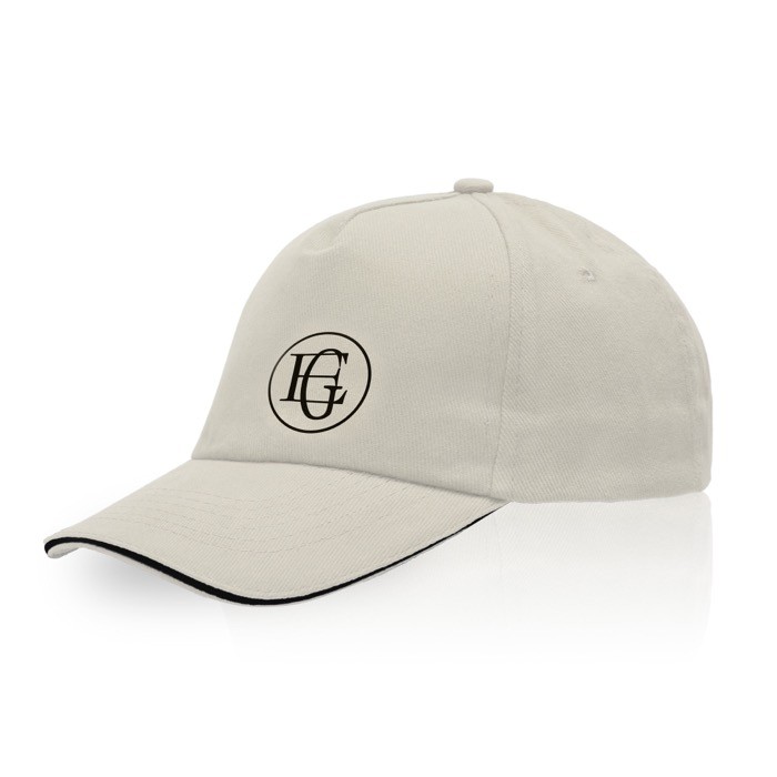 Gorra de sarga de algodón con cierre de metal ajustable 160 g/m2