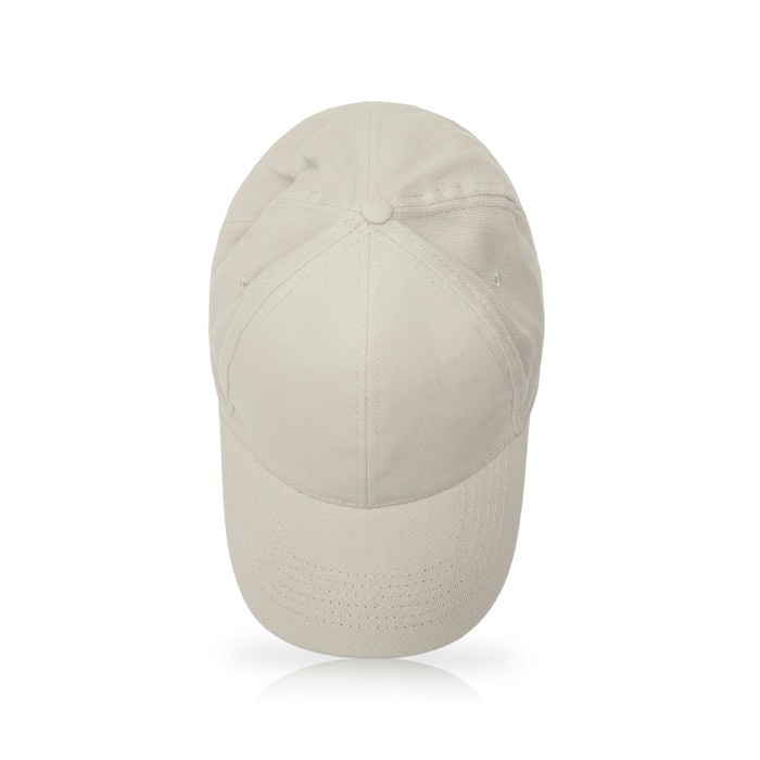 Gorra de sarga de algodón con cierre de metal ajustable 160 g/m2 color beige