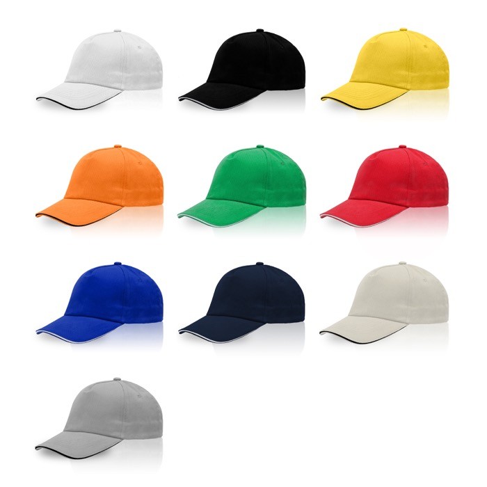 Gorra de sarga de algodón con cierre de metal ajustable 160 g/m2 vista detalle 7