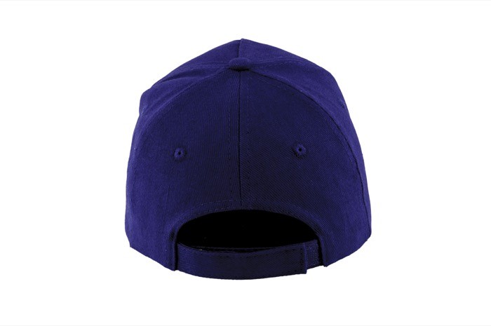 Gorra infantil de algodón con detalle de color en visera 255 g/m2 color azul real vista 1