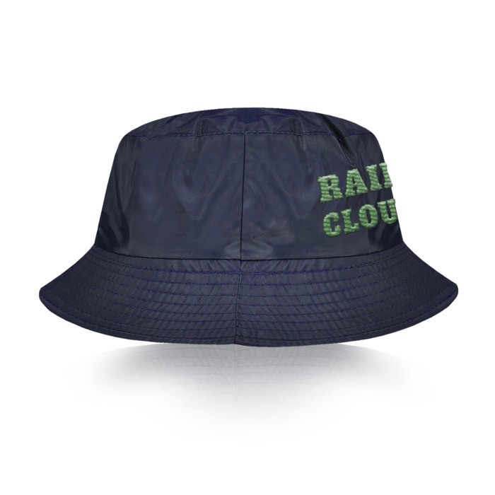 Gorro estilo bob reversible de nylon con forro interior polar color azul marino