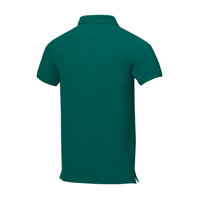 Polo de manga corta de hombre de algodón en piqué 200 g/m2 Elevate Life tercera vista trasera Polo de manga corta de hombre de algodón en piqué 200 g/m2 Elevate Life tercera vista trasera
