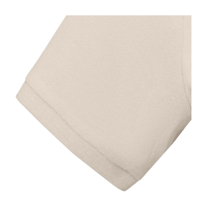 Polo de manga corta para mujer en punto piqué 200 g/m2 Elevate Life color arena vista detalle 2 Polo de manga corta para mujer en punto piqué 200 g/m2 Elevate Life color arena vista detalle 2