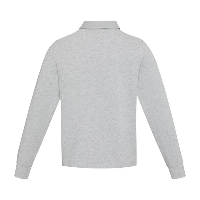 Polo unisex de algodón orgánico estilo rugby 280 g/m2 Elevate NXT segunda vista trasera Polo unisex de algodón orgánico estilo rugby 280 g/m2 Elevate NXT segunda vista trasera