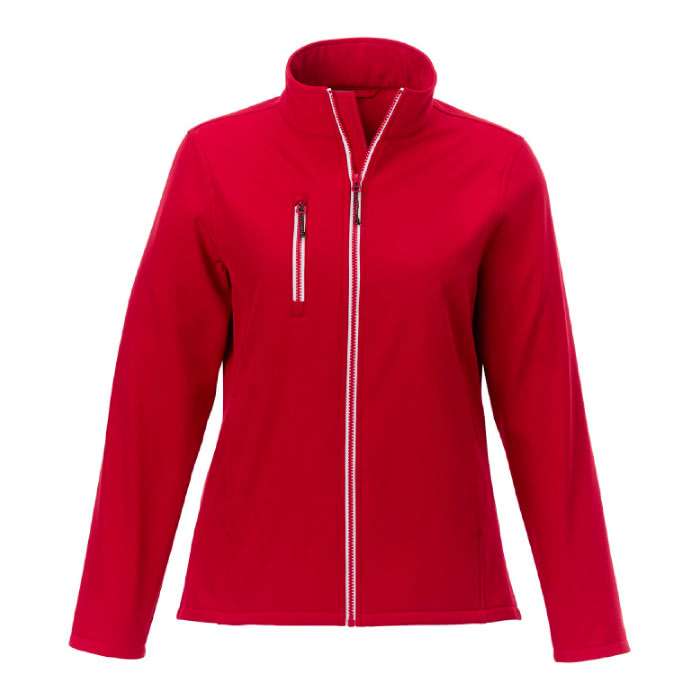 Chaquetas soft shell poliéster mujer personalizable color rojo Chaquetas soft shell poliéster mujer personalizable color rojo