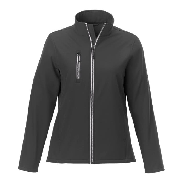 Chaquetas soft shell mujer promocionales color gris oscuro Chaquetas soft shell mujer promocionales color gris oscuro