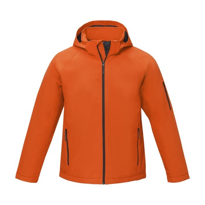 Chaqueta de poliéster para hombre 250 g/m2 Elevate Essentials color naranja segunda vista frontal Chaqueta de poliéster para hombre 250 g/m2 Elevate Essentials color naranja segunda vista frontal