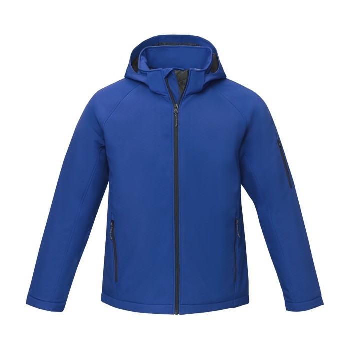 Chaqueta de poliéster para hombre 250 g/m2 Elevate Essentials color azul segunda vista frontal Chaqueta de poliéster para hombre 250 g/m2 Elevate Essentials color azul segunda vista frontal
