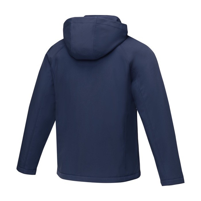 Chaqueta de poliéster para hombre 250 g/m2 Elevate Essentials color azul marino tercera vista trasera Chaqueta de poliéster para hombre 250 g/m2 Elevate Essentials color azul marino tercera vista trasera